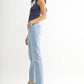 Light Denim Clean Stretch Straight Leg
