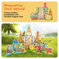 PicassoTiles 38pc Dinosaur Theme Magnetic Tile Building Set