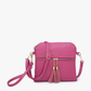 Tara Double Zip Crossbody Bag/Wristlet for Women