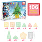 PicassoTiles 106pc Holiday Tree Magnetic Tile Building Set