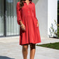 Collared Shirt Dress w/ Pockets