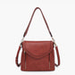 Lorelei Double Zip Whipstitch Trim Crossbody
