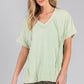 MINERAL WASH VINTAGE SEAM TEE