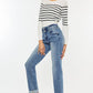 High Rise Slim Straight Jeans
