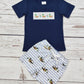 Boys Duck Appliqué Top Shorts Outfits
