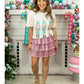 White and Blue Nutcracker Top