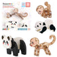 PicassoTiles 4pc Panda & Monkey Magnetic Tile Characters