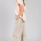 MINERAL WASHED TERRY KNIT PANTS
