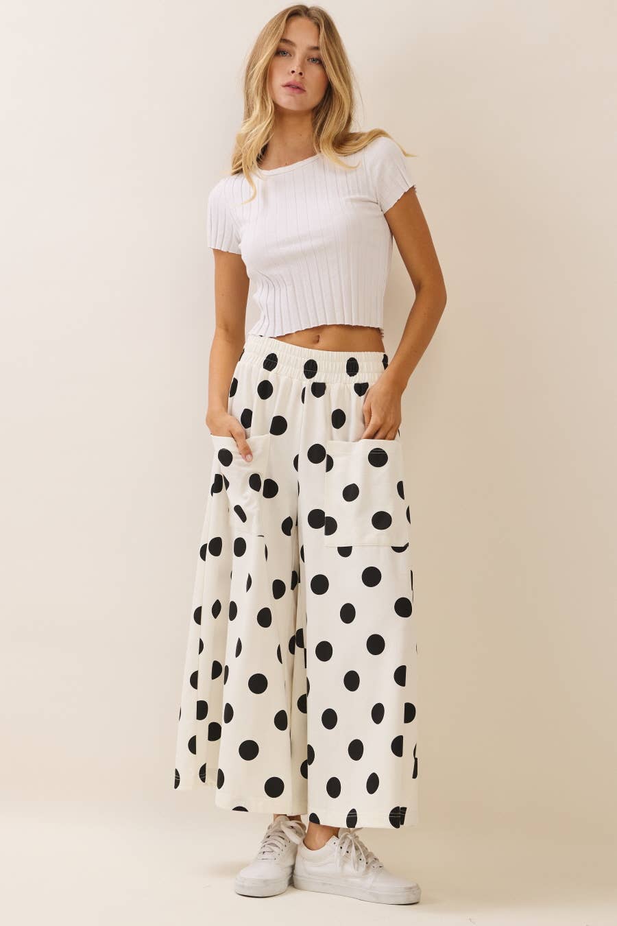 Polka Dot Pull-on Pants