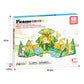 PicassoTiles 46pc Safari Theme Magnetic Tile Building Set