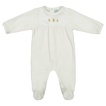 Baby Boys & Girls Velour Bunny Romper