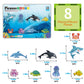 PicassoTiles 8pc Marine Animal Magnetic Action Figures