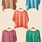 NT11429-Mineral Washed Oversized Crop Comfy Knit Top