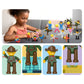 PicassoTiles 16pc Magnetic Tile Characters