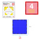 PicassoTiles 4pc Large Square Magnet Tiles Expansion Pack