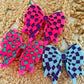 Checkered Bow Car Freshie