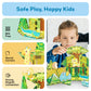 PicassoTiles 46pc Safari Theme Magnetic Tile Building Set
