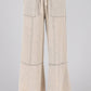 MINERAL WASHED TERRY KNIT PANTS