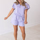 Lilac Flutter Sleeve Set