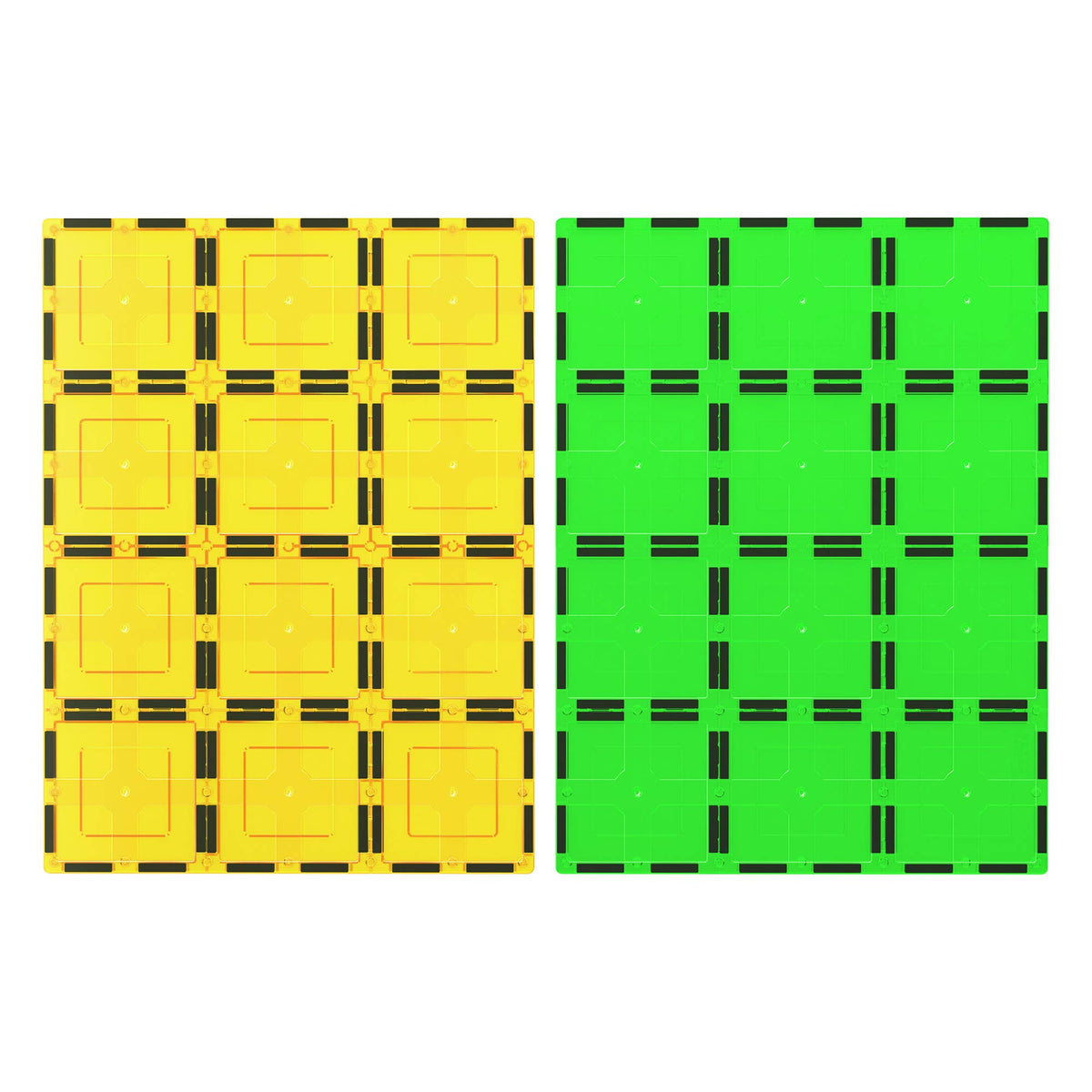 PicassoTiles 2 Piece Large Magnetic Stabilizer Tile Set