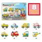 PicassoTiles 8pc Metro City Magnetic Action Figures