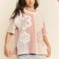 PLUS CASUAL PULLOVER SHORT SLEEVE KNIT TOP