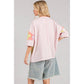 PASTEL FLORAL PATCHWORK OVERSIZED TEE