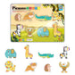 PicassoTiles 8pc Safari Animal Magnetic Action Figures