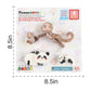 PicassoTiles 4pc Panda & Monkey Magnetic Tile Characters