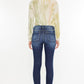 Dark Skinny Frayed Jeans