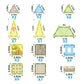 PicassoTiles 52pc Farm Theme Magnetic Tile Building Set