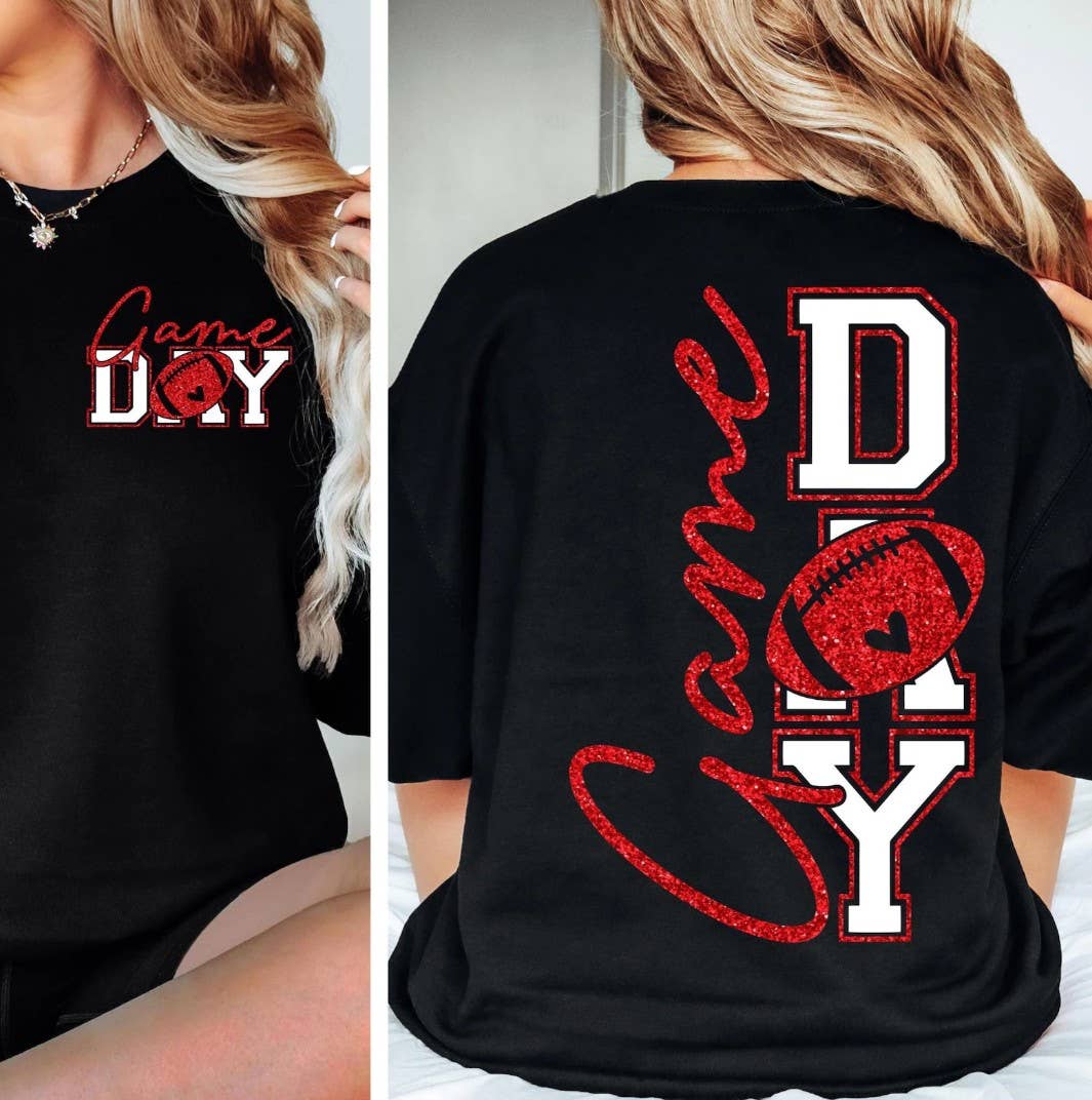 Glitter Game Day Tee
