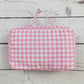 Pink Plaid Ruffle Baby Girls Lunch Boxes Bag